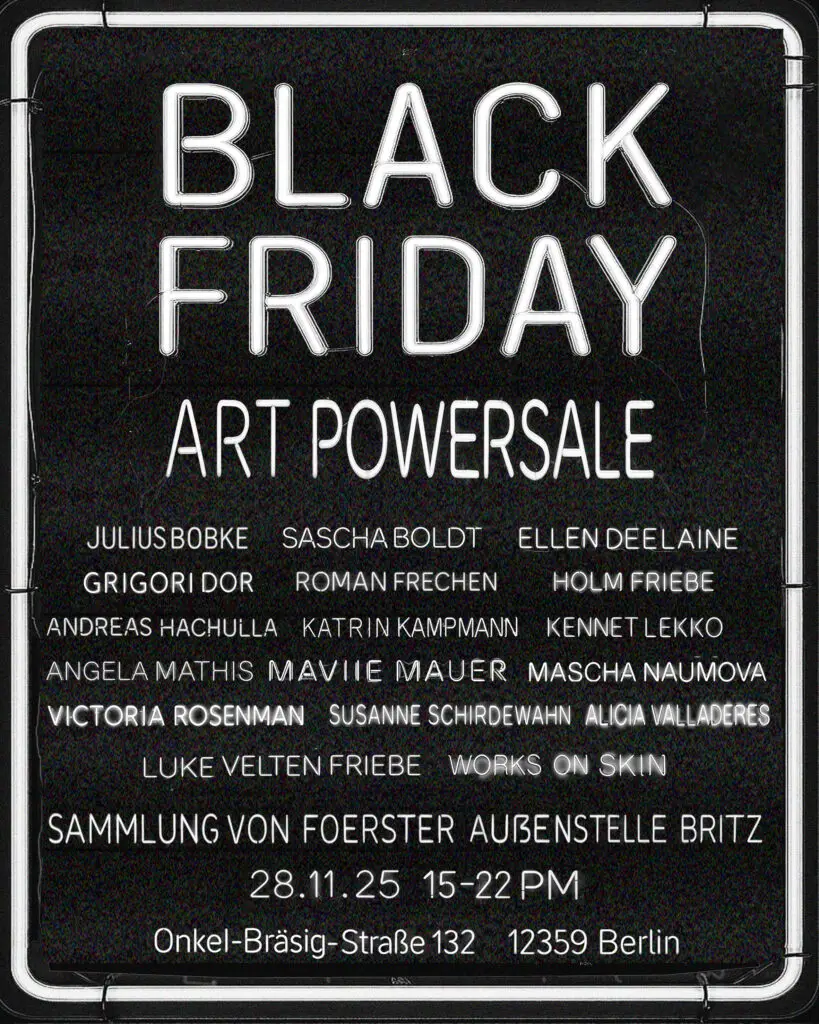 Sascha Boldt - Black Friday Art Powersale