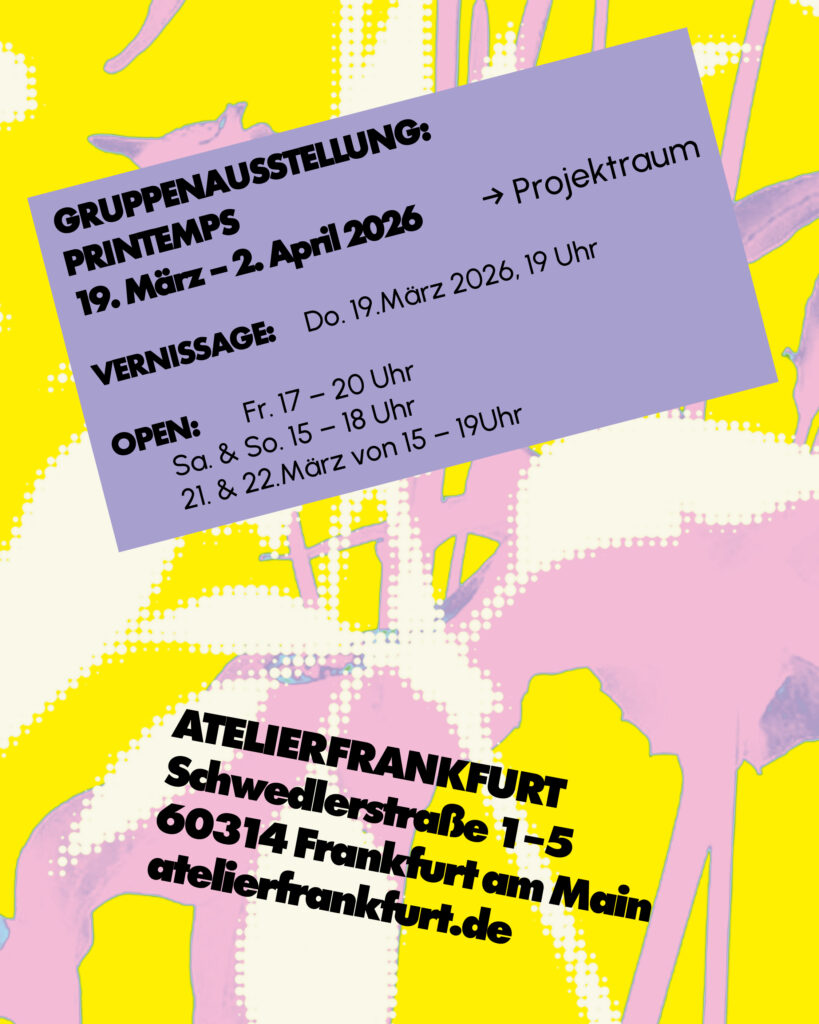 Sascha Boldt Printemps AtelierFrankfurt 2026