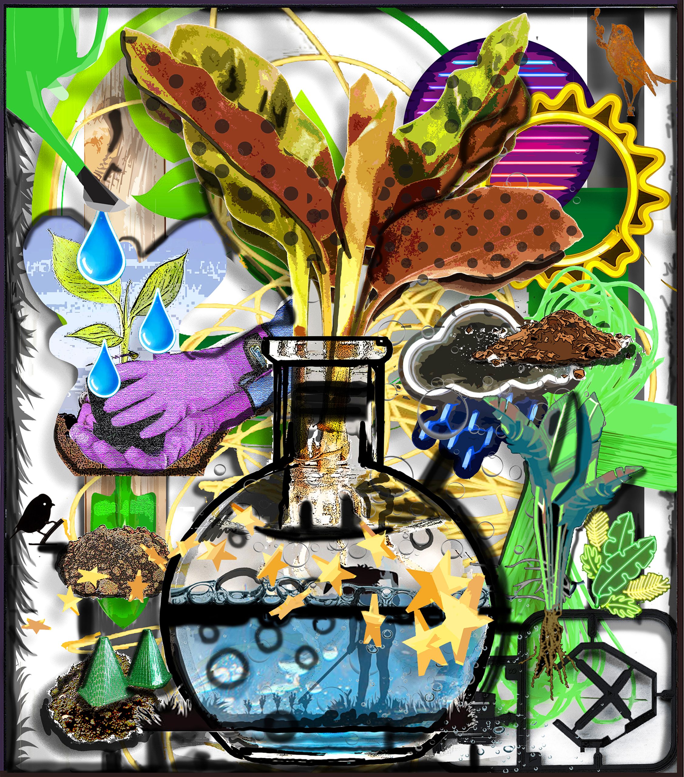 Sascha Boldt „Plant ting“, 2022 100 x 80 cm, c-print, framed