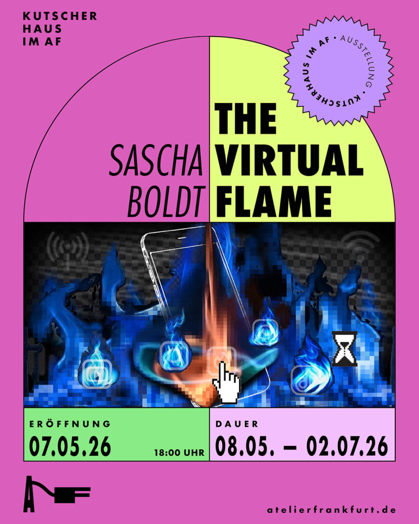Sascha Boldt, The virtual Flame, Kutscherhaus des AtelierFrankfurt